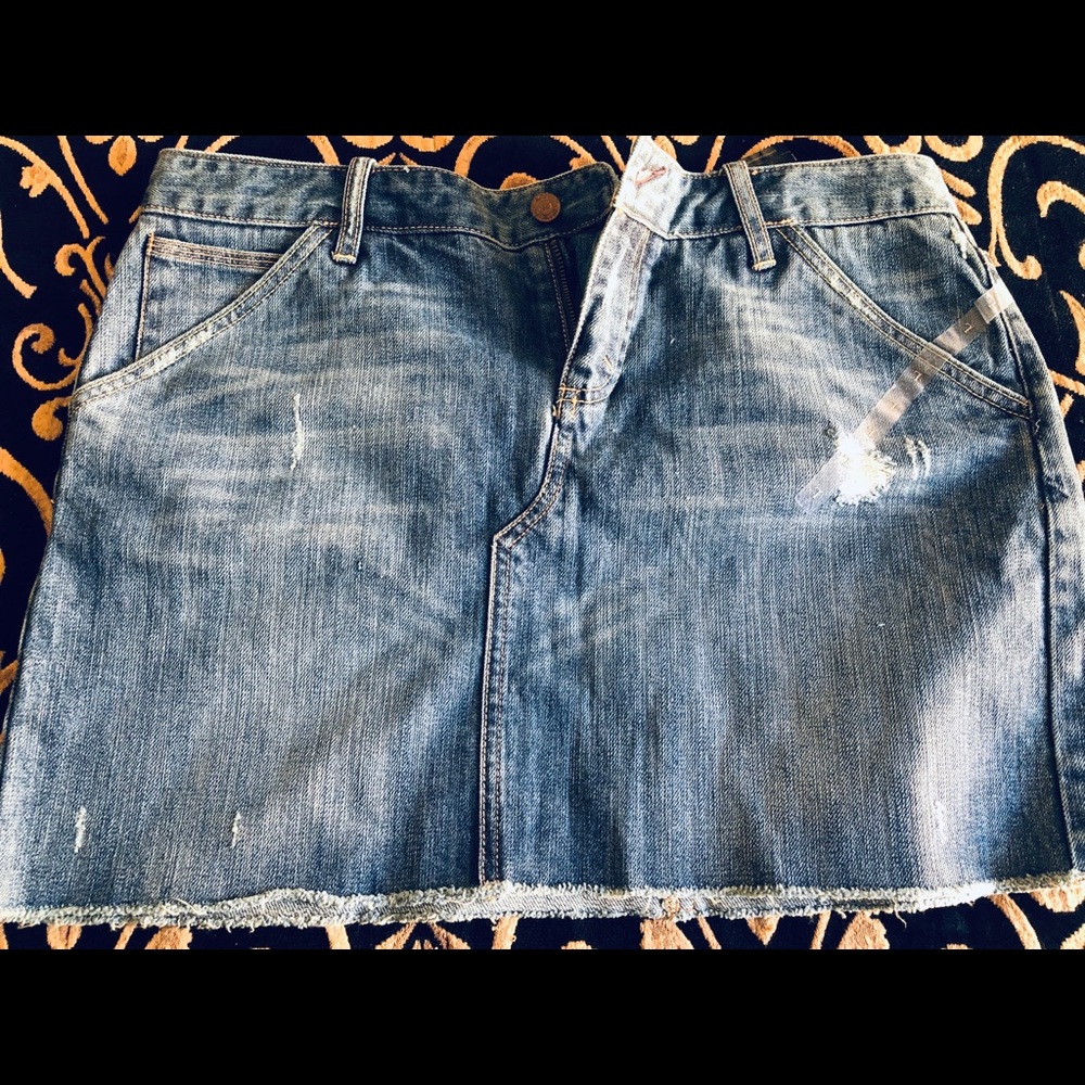 Express Short Jean Skirt